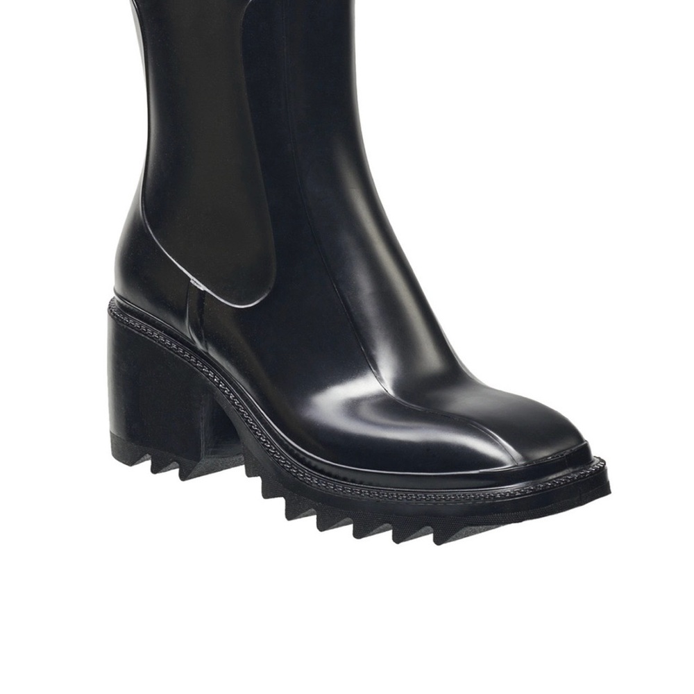 French Connection Glossy Black Winter Boots